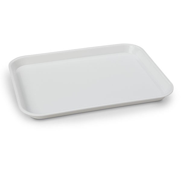 Dodge Packaging Specialties, Inc. » 10X12-1/2 PLASTIC TRAY WHITE